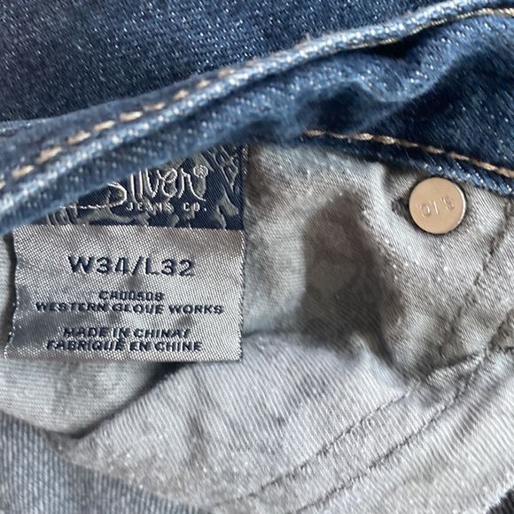 Silver jeans Men’s Gordie taper size 34 - Picture 5 of 9